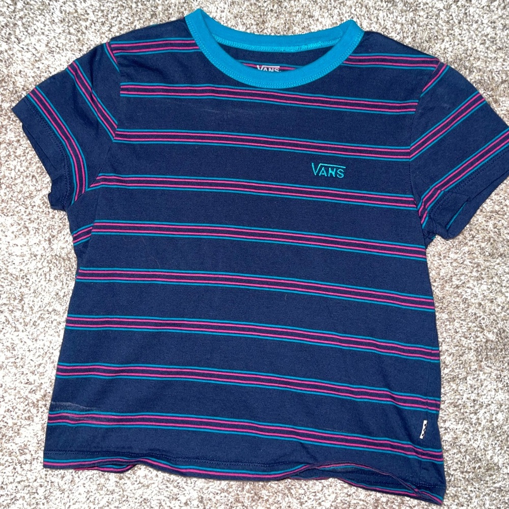 striped vans crop top